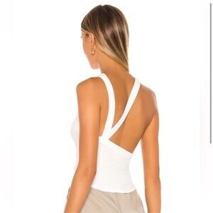 The Line by K Ximeno Tank in White